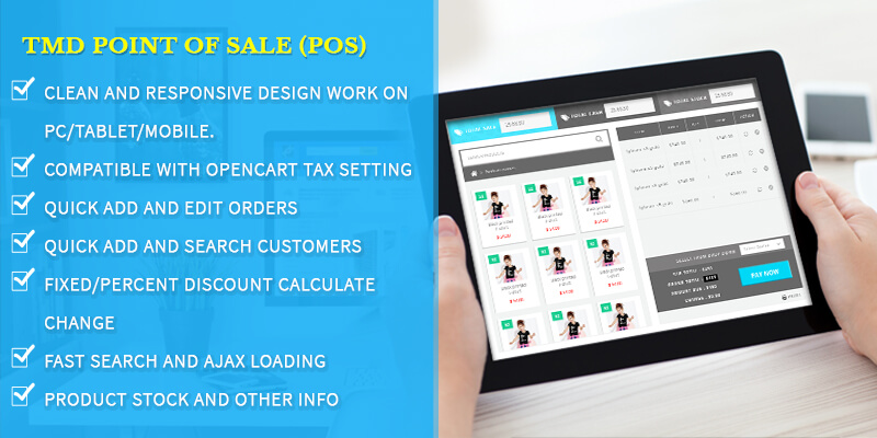 opencart pos module features