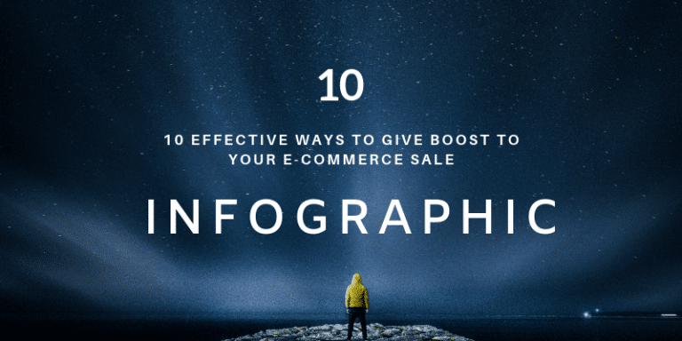 Steps to increase Ecommerce Sales - Infographics on 10 Effective Ways