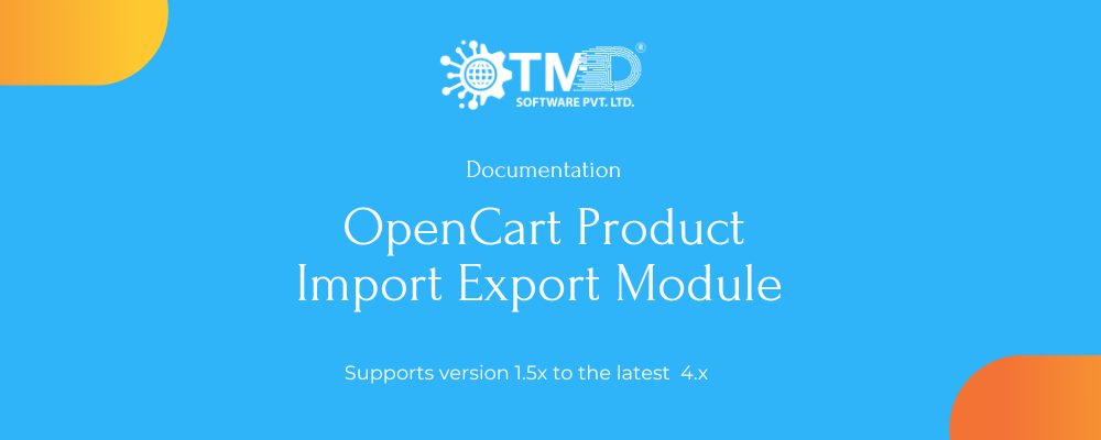 Documentation For OpenCart Product Import Export